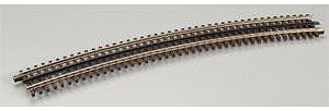 Atlas O 6014 O Scale Nickel Silver Rail w/Brown Ties - 3-Rail -- O-99 Curve