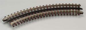 Atlas O 6043 O Scale 21st Nickel Silver Rail Brown Ties - 3-Rail -- O27 Curve