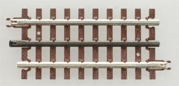 Atlas O 6051 O Scale Nickel Silver Rail w/Brown Ties - 3-Rail -- 4-1/2" Straight