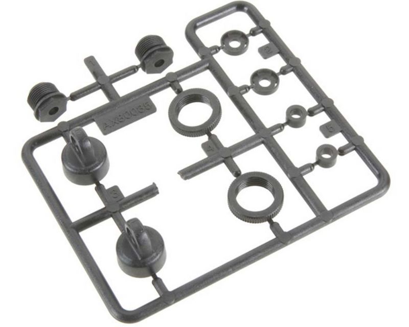 Axial AX80035 10mm Shock Caps Parts Tree AX10 Deadbolt SMT10 Wraith Yeti (AX80035)