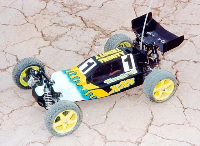 Team Losi XX4 Body/Wing 8044 - Vintage Team Losi XX4 Aftermarket Body Set, BKR0159