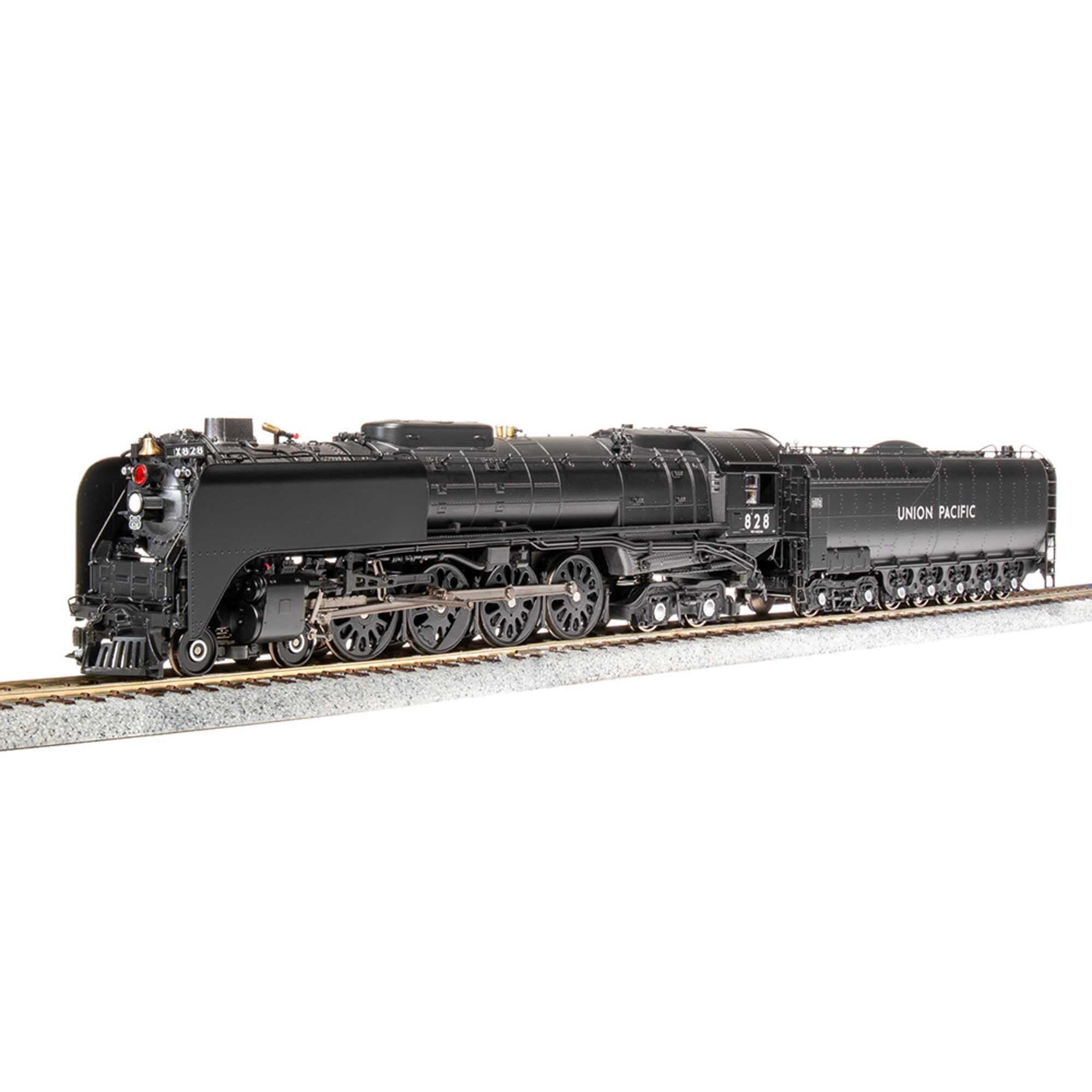 HO 4-8-4 FEF-2 Locomotive Black and Graphite Paragon4 UP #828 (BLI7362)
