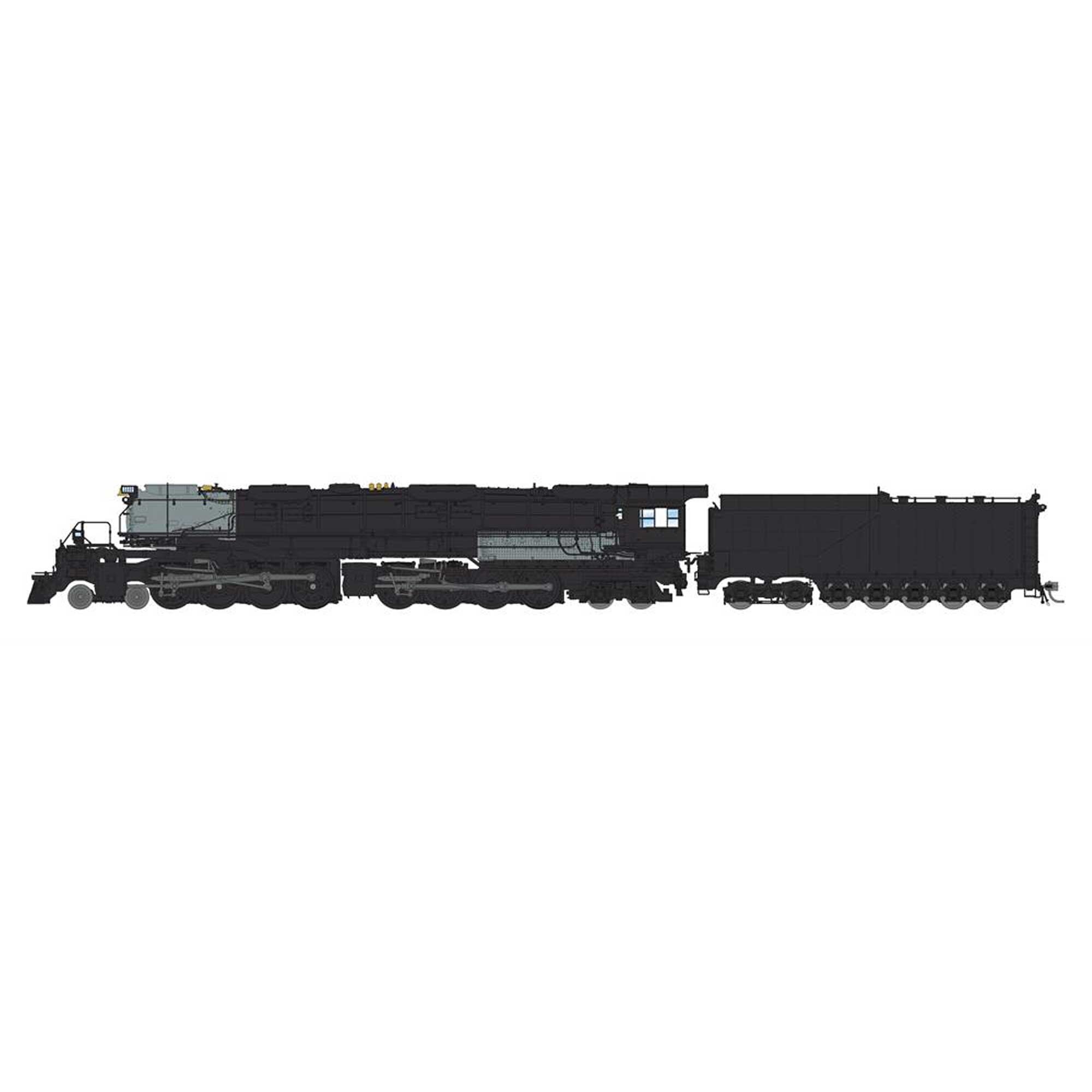 HO UP Big Boy Unlettered Steam Locomotive with 1944 Wilson Coal Tender (BLI8356)