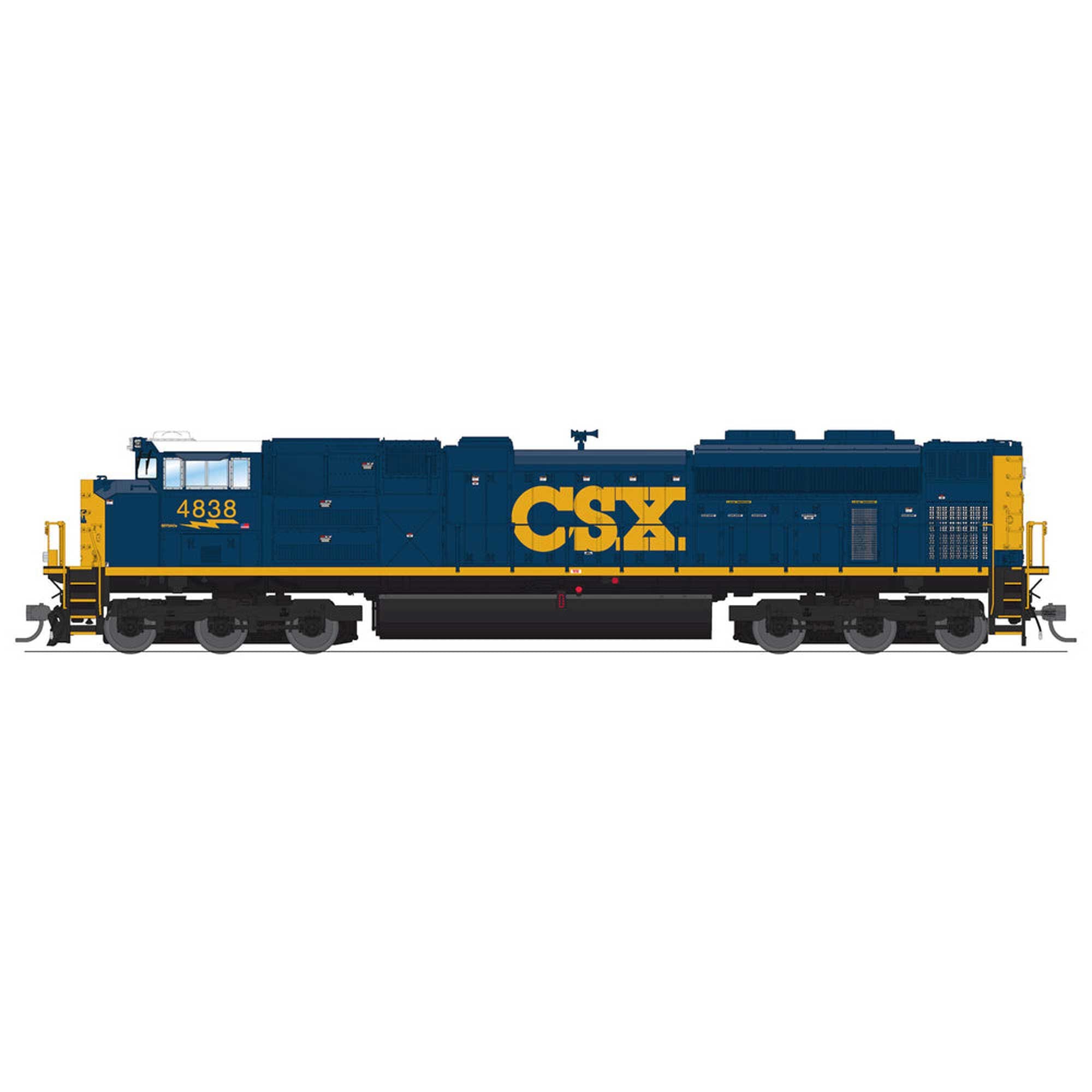HO EMD SD70ACe Locomotive CSX 4838 YN3 Paint (BLI8706)