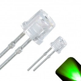Circuitron 800-750406 7504 Hyper-Brite Pure Green LED 3.0mm Diameter 12-16V