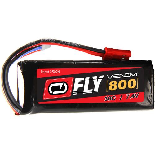 Common Sense RC Venom 2S 800mAh 30C 7.4V LiPo - JST (25024)