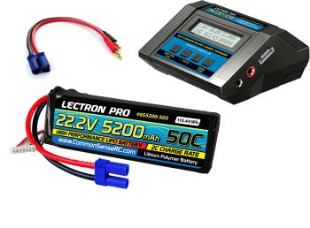 Common Sense RC PP-059 Power Pack 59 - ACDC-10A Charger 1 x 22.2V 5200mah 50C w EC5 Connector 6S5200-505 (PP-059)