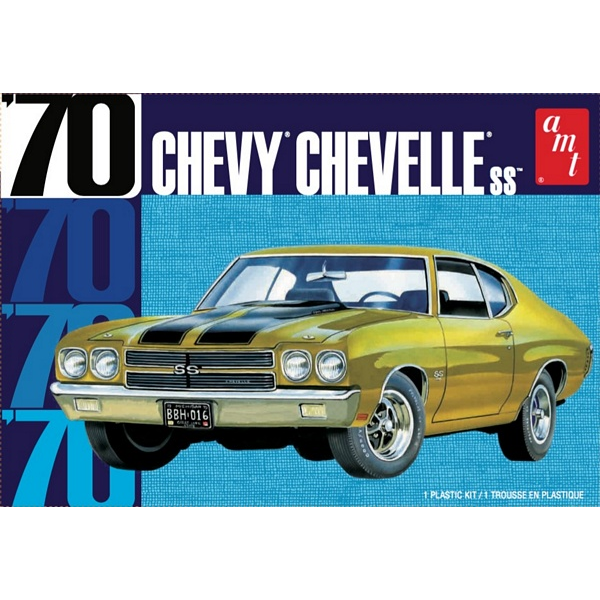 AMT 1143M 1970 Chevy Chevelle 22 2T 1/25 1970 Chevy Chevelle 22 2T Model Kit AMT-1143