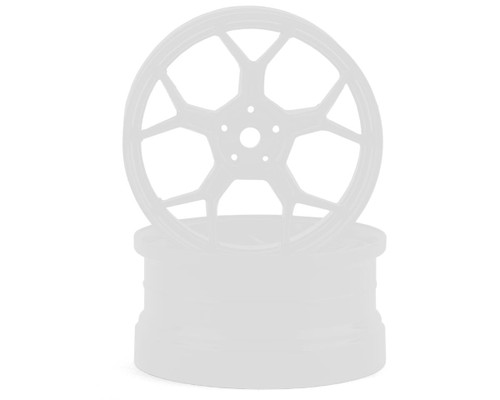 DS Racing Feathery Split Spoke Drift Rim (Matte White) (2) (6mm Offset) w/12mm Hex