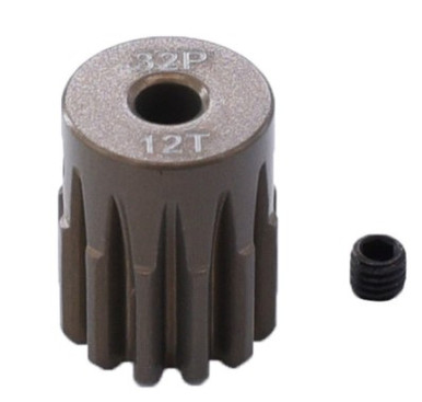 DTG01D12T HOBBY DETAILS Aluminum 7075 Hard Coated 32DP 12T Motor Pinions Gear -for 1/10 RC Car