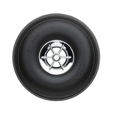 DUB300TC DUBRO Treaded Chrome Wheels, 3" Diameter (2)