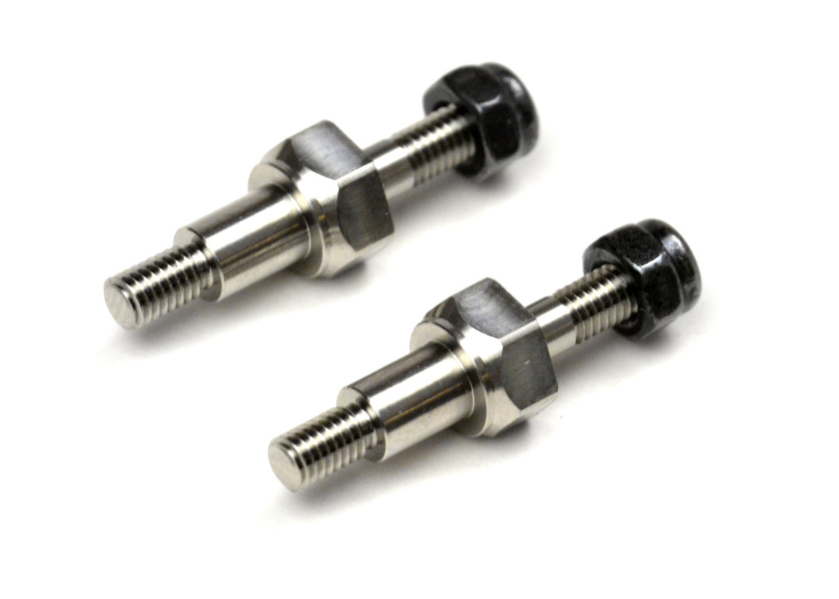 Exotek EXO1704 B6 Front Titanium Quick Change Shock Posts, 1 pair