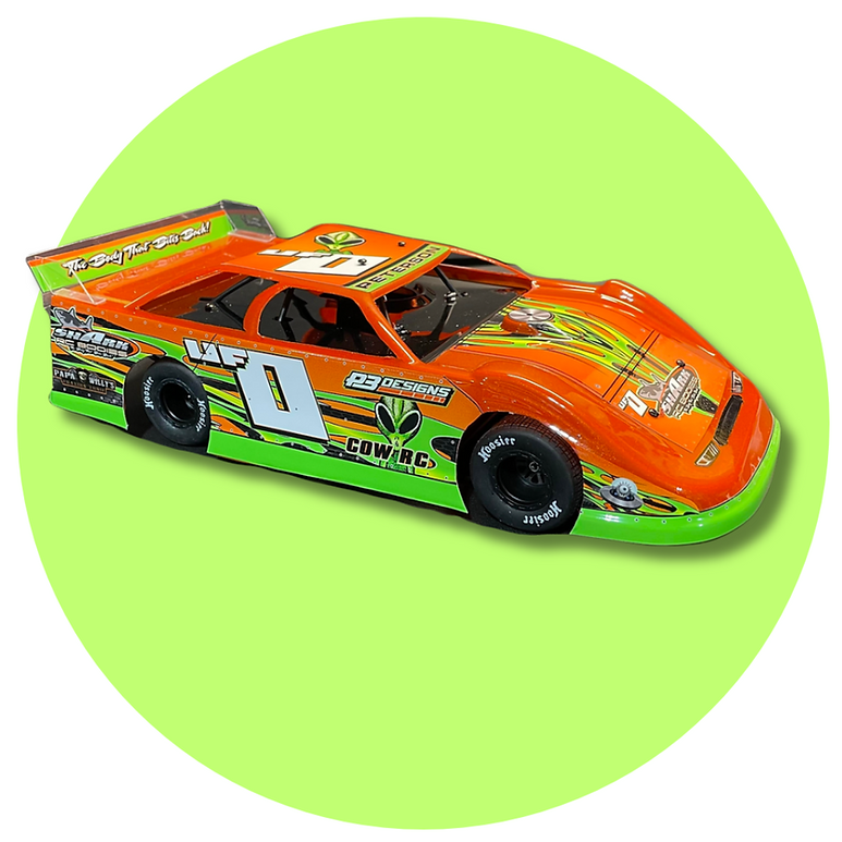 Shark RC 1RC Alien Dirt Latemodel Body, clear