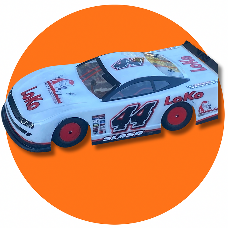 Shark RC The Punisher Body, w/ Chili Bowl Style Spoiler, clear