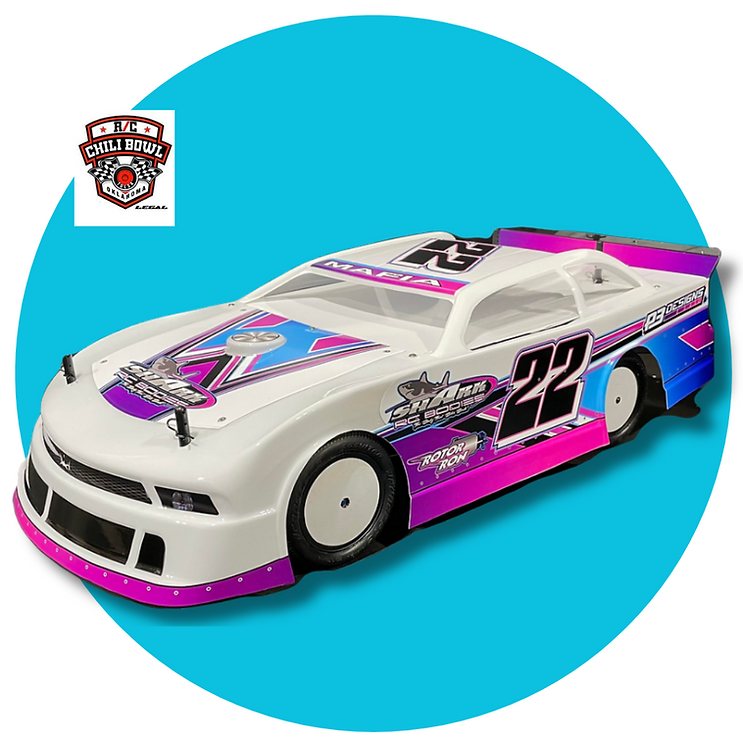 Shark RC Mafia- 2005 Mustang Body, w/ Chili Bowl Style Spoiler, clear