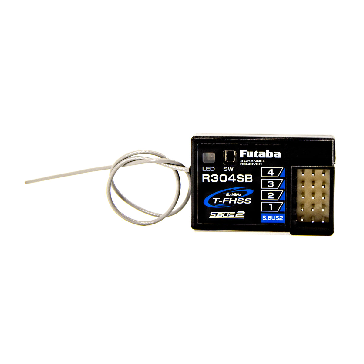 Futaba FUT01102179-3 R304SB T-FHSS 4-Channel Telemetry Enabled 2.4GHz Receiver