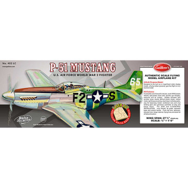 GUI402LC GUILLOWS P-51 Mustang Laser Cut Kit, 27.5"