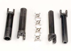 Traxxas 1951 Half shafts, long truck (external-splined (2) & internal-splined (2)/ metal U-joints (4)