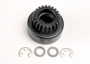 Traxxas 4122 Clutch bell, ( 22-tooth)/ 5x8x0.5mm fiber washer (2)/ 5mm E-clip (requires #4611-ball bearings, 5x11x4mm (2))