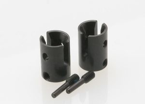 Traxxas 5153R Drive cups, inner (2) Revo (steel constant-velocity driveshafts)/screw pin, M4/15 (2) (for use only with 5333R adjustable wheelbase rear suspension arms)