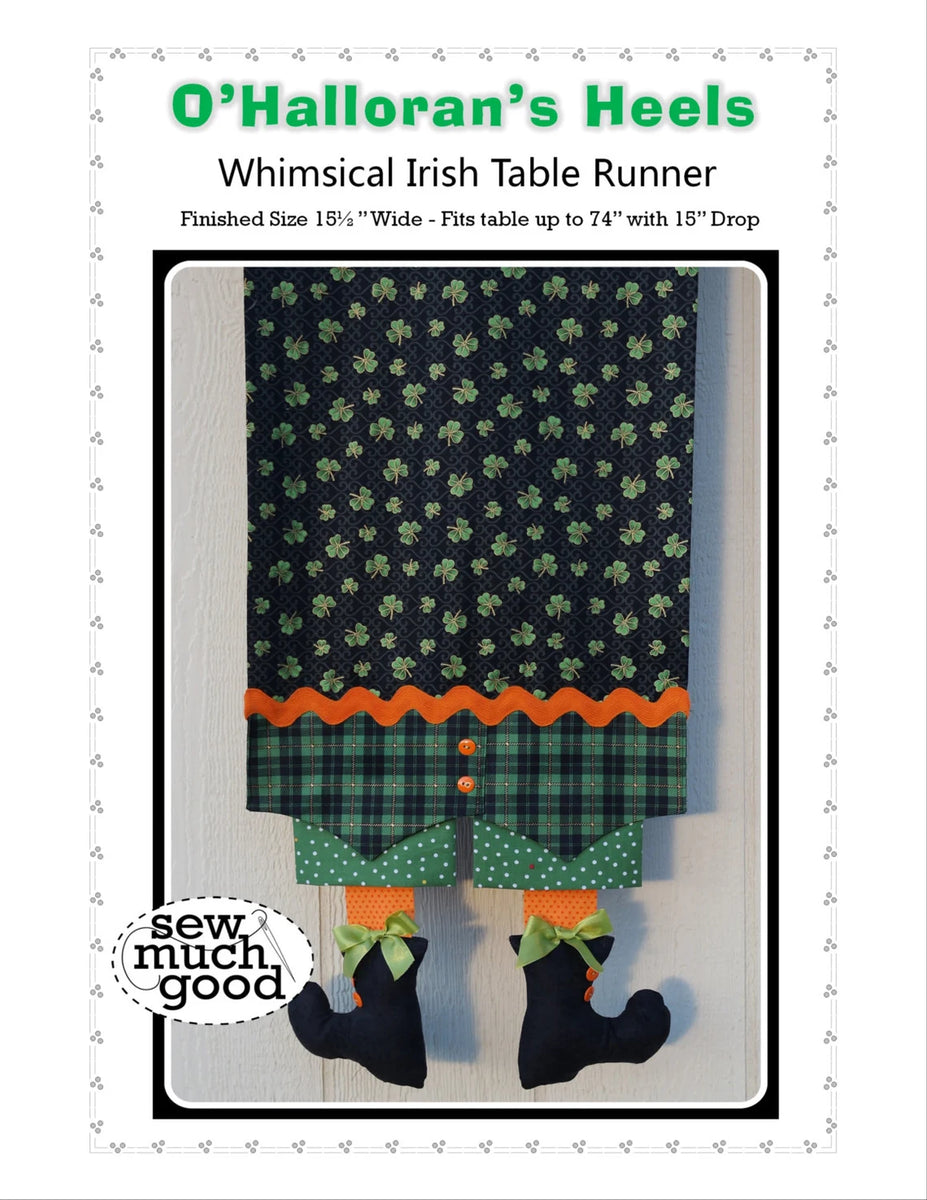 Freight Damaged - O'Halloran's Heels Table Runner Pattern