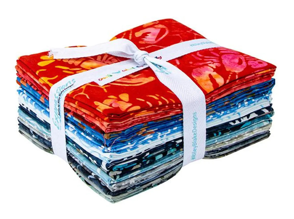 Expressions Batiks: Places You'll Go Boardwalk Fat Quarter Bundle 13pcs