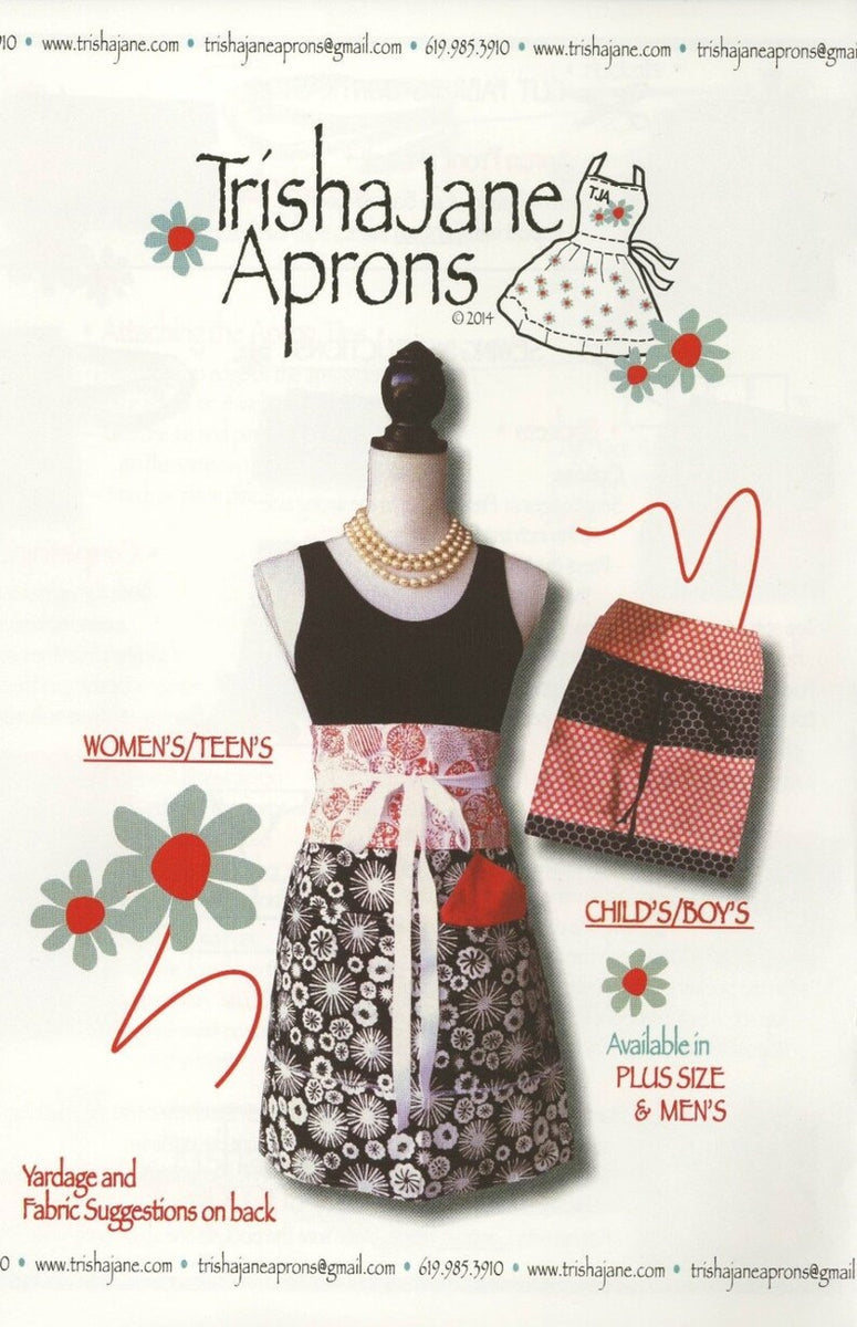 Chef's Delight Half Apron Pattern by Trisha Jane Aprons