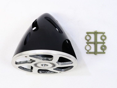 INDSPINAF75B INNOV8TIVE DESIGNES Air-Flow Spinner with Aluminum Backplate, 75mm (3") Black