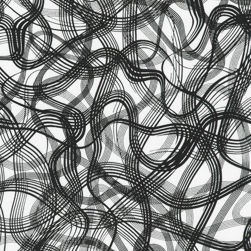 KAUFMAN - Inkwell by Studio RK - Wavy Lines - White