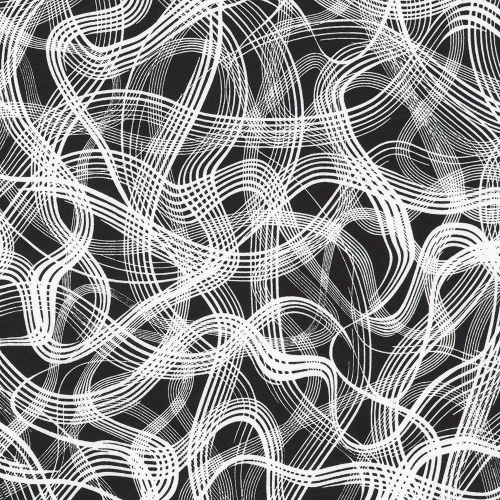 KAUFMAN - Inkwell by Studio RK - Wavy Lines - Black
