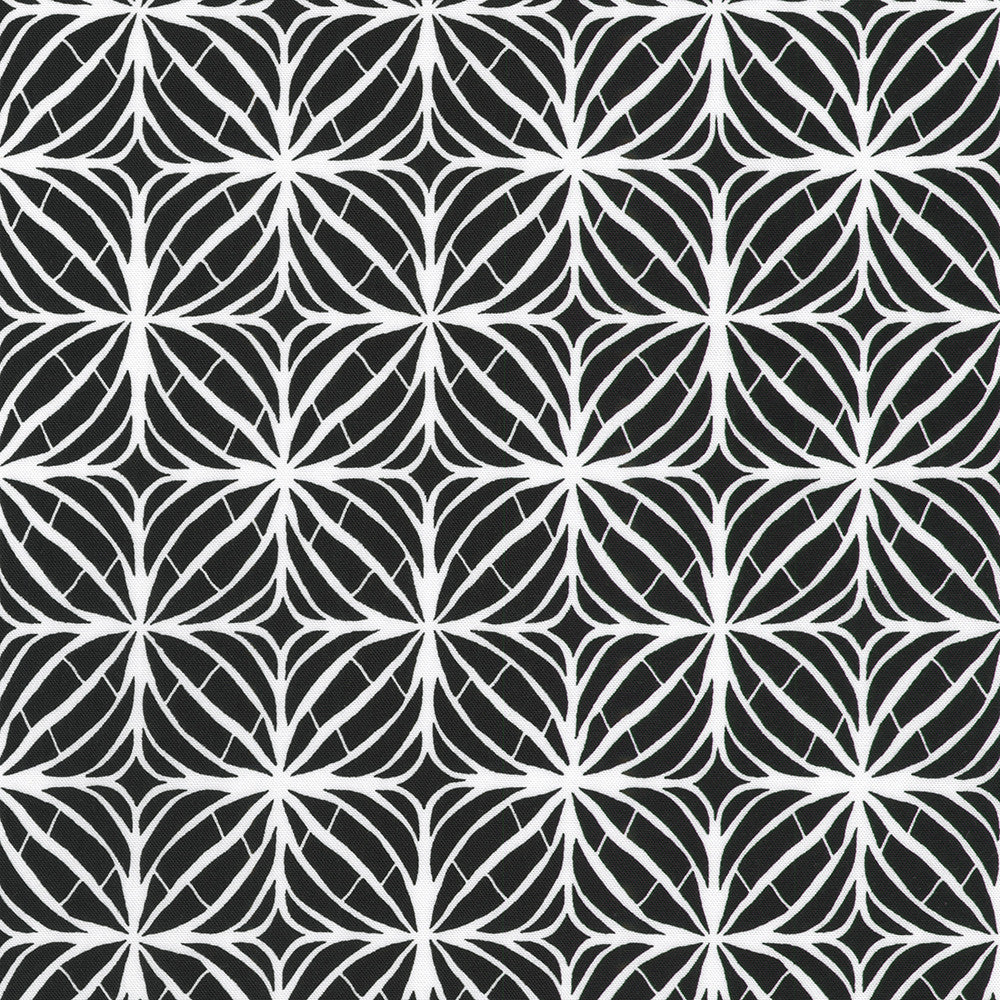 KAUFMAN - Inkwell by Studio RK - Diamond Tiles - Black