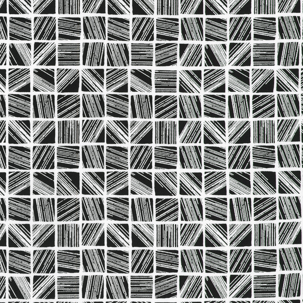 KAUFMAN - Inkwell by Studio RK - Square Tiles - Black