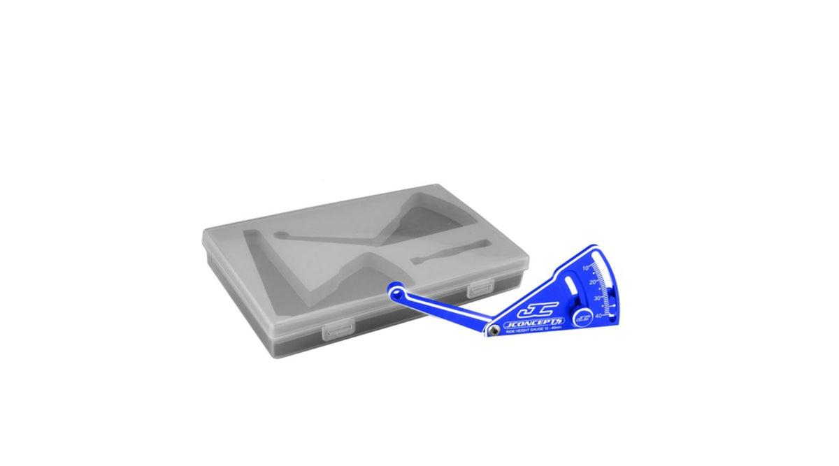 Jconcepts JCO22821 Aluminum Ride Height Gauge, 10-40mm, Blue