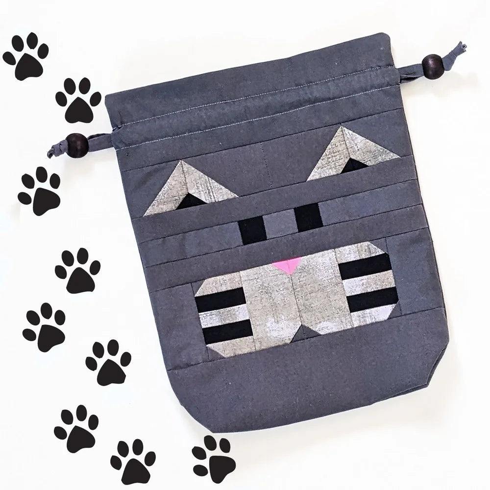 Jinx Drawstring Bag Pattern from Sewn Wyoming