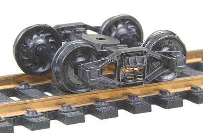 Kadee HO Scale 554 Bettendorf T-Section Trucks with 33" Ribbed Back Wheels