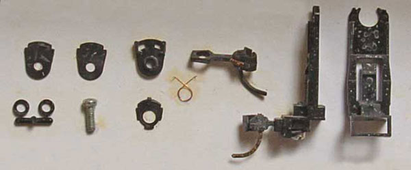 Kadee HO Scale #450 Conversion brackets for Stewart F-Unit Locomotives