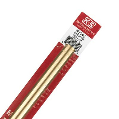 KS8140 K&S Round Brass Tube 17/32"