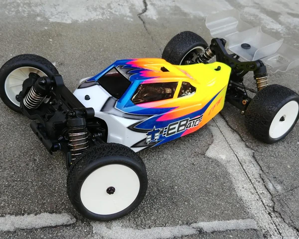 Leadfinger Racing LFRE3044 Tekno EB410 A2 1/10 4WD Buggy Body w/Tactic Wings (Clear)