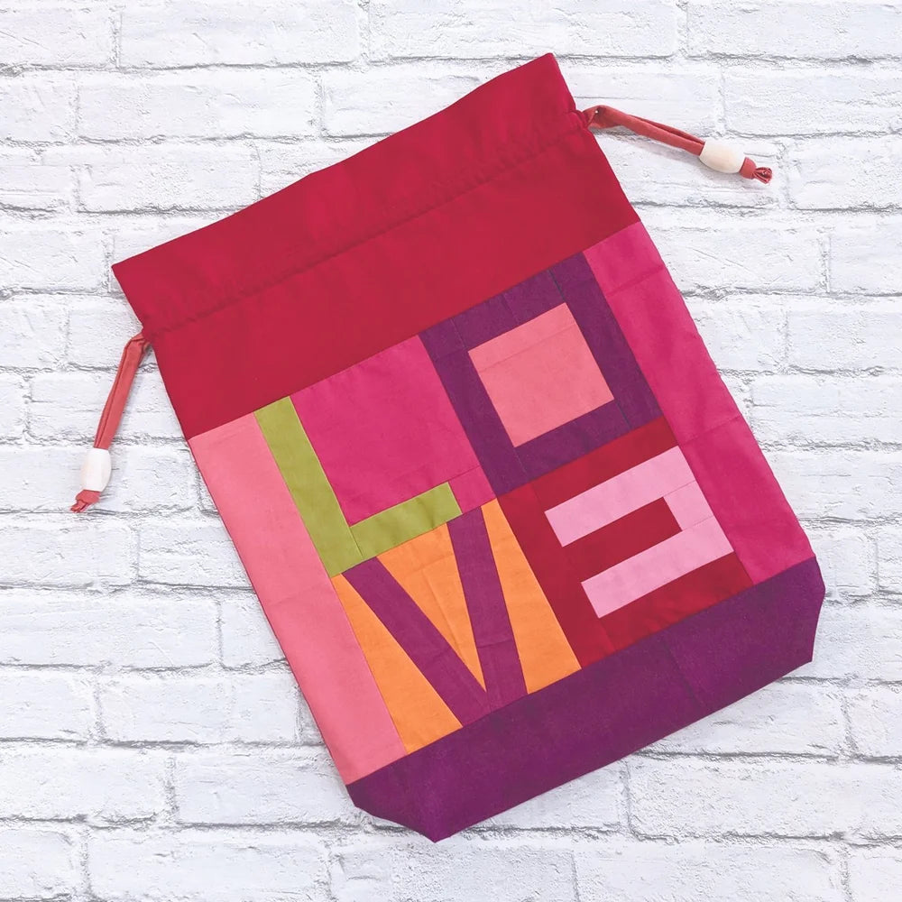 Love Handles Drawstring Bag Pattern from Sewn Wyoming