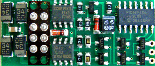 NCE 5240108 P2k-SR 4-Function HO Scale NMRA 8 Pin Plug DCC Mobile Decoder(Dual Mode, will operate on DC)