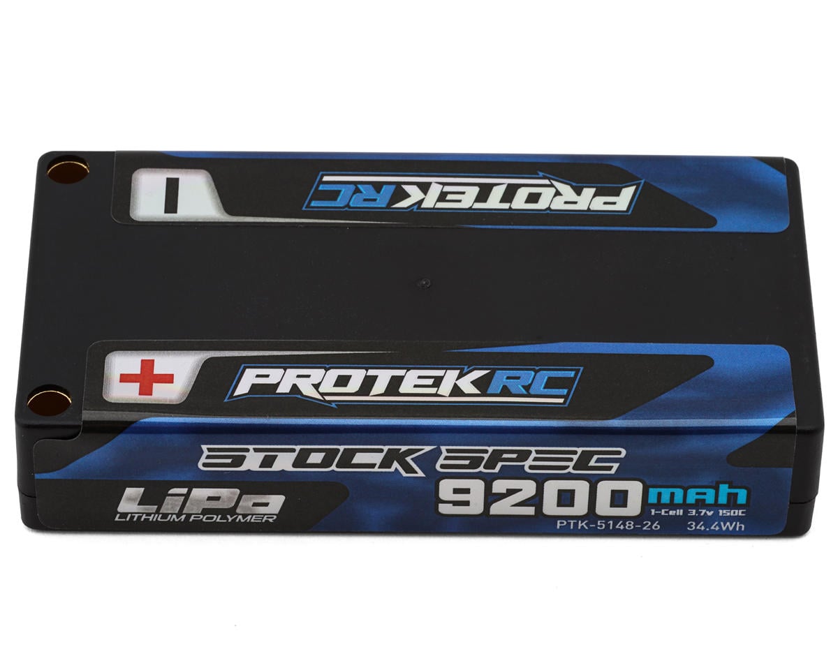 ProTek RC 1S 150C Low IR Si-Graphene "Stock Spec" Shorty LiPo Battery (3.7v/9200mah) (ROAR Pending),PTK-5148-26
