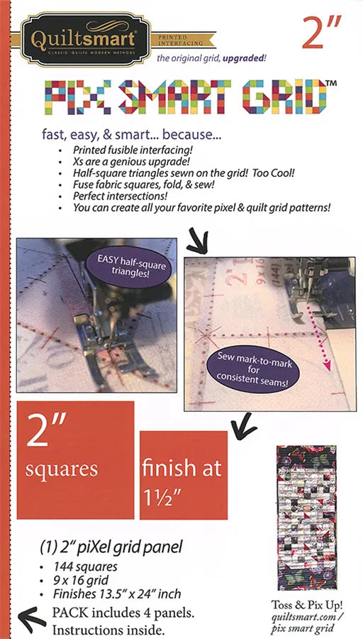 2" PiXel Interfacing Grid Panel by Quiltsmart