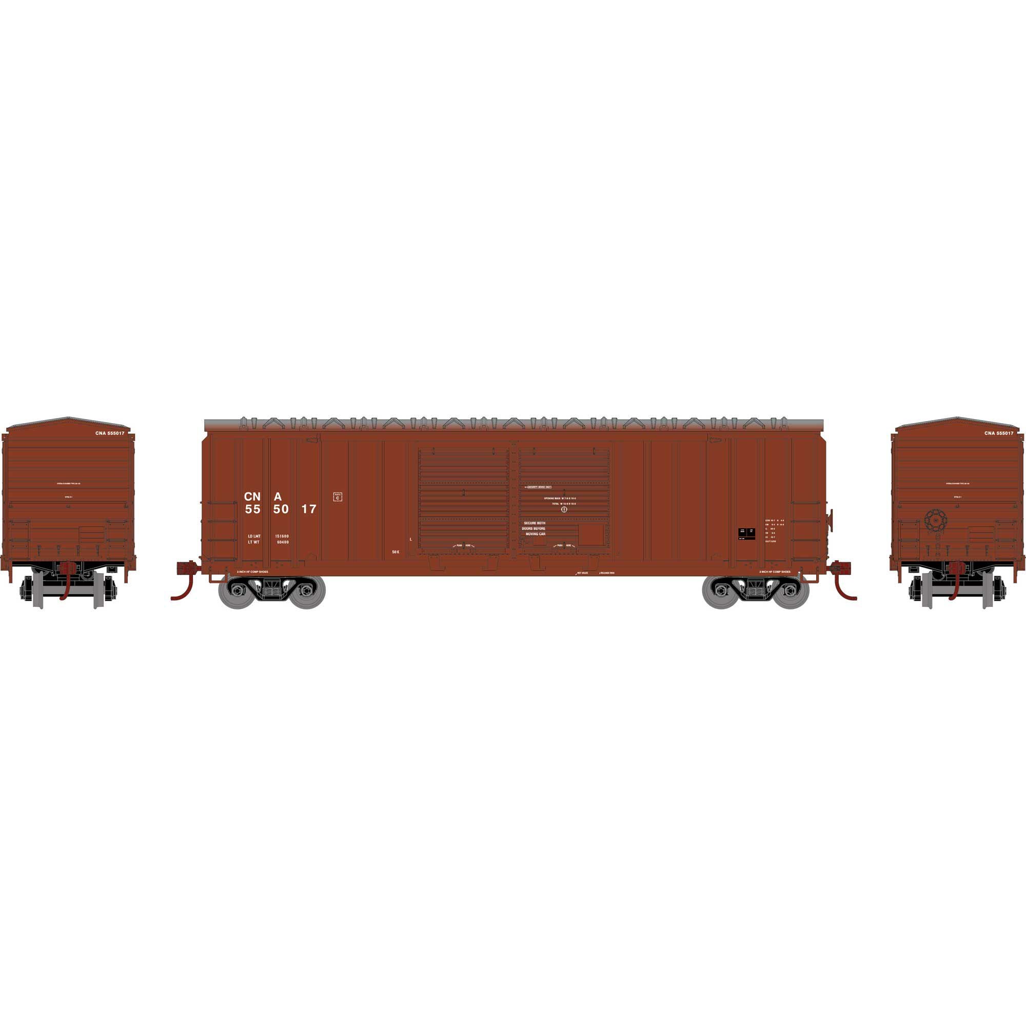 HO 50' FMC 5283 DD Box Car CN #555017 (RND97980)