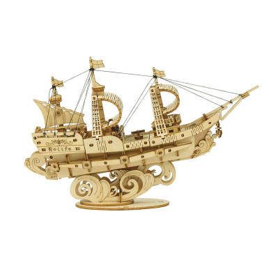 ROETG305 ROBOTIME Rolife Sailing Ship Model 3D Wooden Puzzle