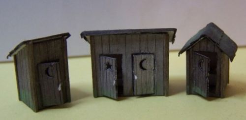 RS Laser Kits 3010 N Outhouse Building Kit (Pack of 3)