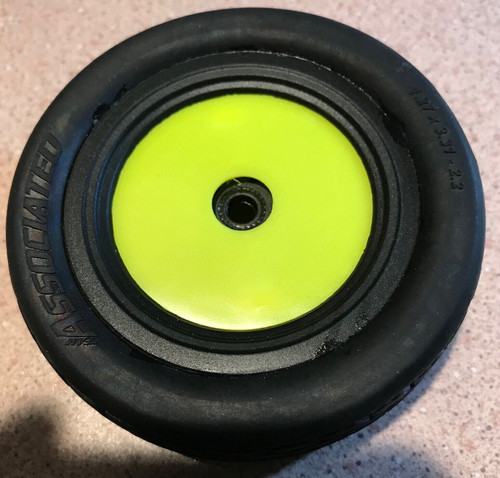 Racin Dots Associated SR10 Wheel Dot, Neon Yellow