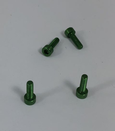 SCREWALM3X10GR-7 Graves RC Hobbies M3X10 Aluminum Socket Screw –GREEN