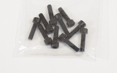 SCREWALM3X12BK Graves RC M3x12mm Aluminum Socket Screw 10pc, Black