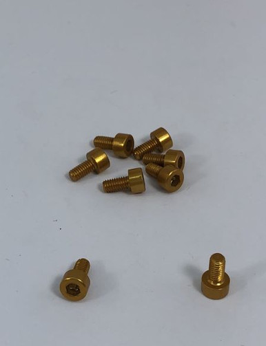 SCREWALUM3X6YEL-7 Graves RC 7075 Aluminum Socket Screw M3x6mm, Yellow 8pc