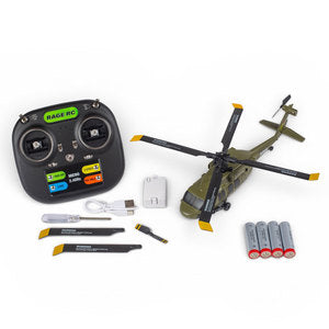 Rage Hero-Copter BL, 4-Blade Brushless RTF Heli
